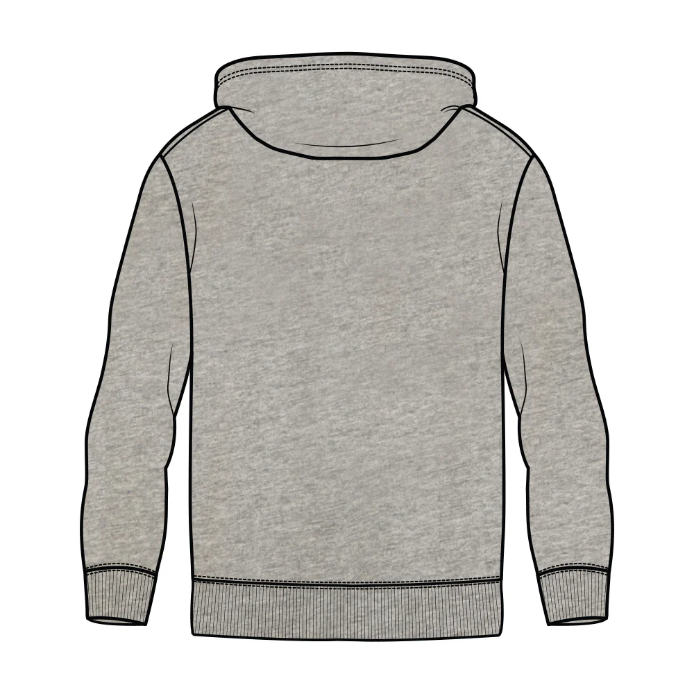 Colac Tigers FNC Fleece Hoodie - Grey Marle - Image 2
