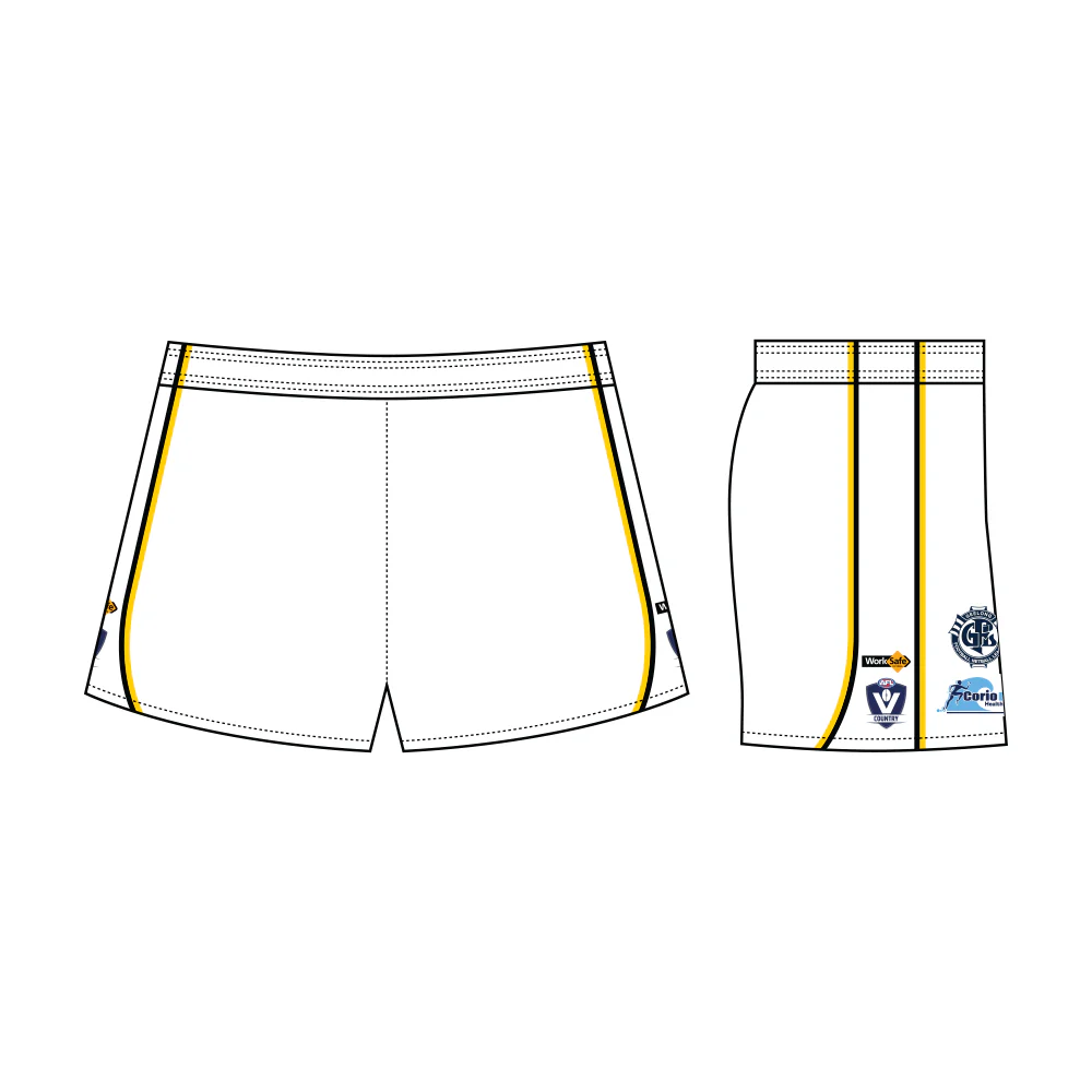 Colac Tigers FNC Football Playing Shorts - Away - Image 2