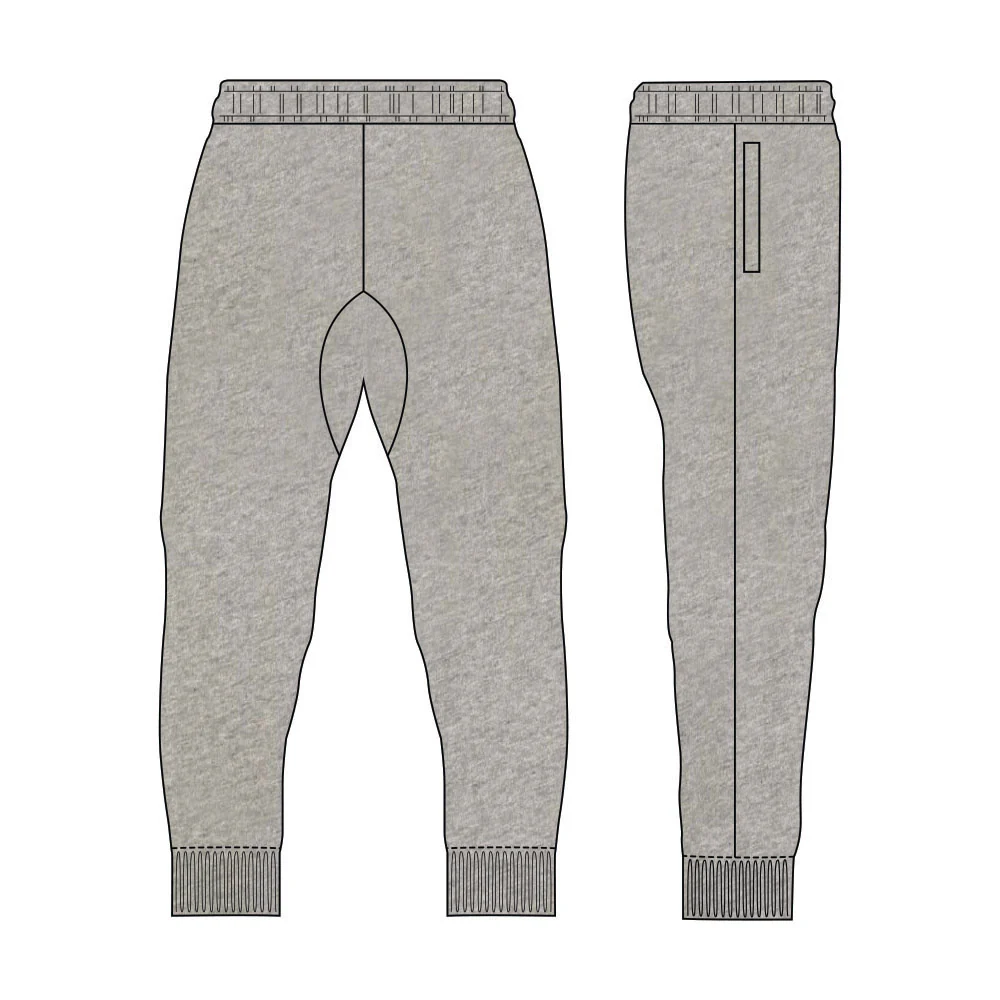 Geelong Amateur FNC Fleece Trackpants - Grey Marle - Image 2