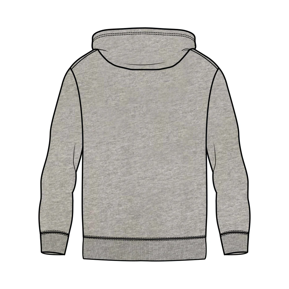 St Albans FNC Fleece Hoodie - Grey Marle - Image 2
