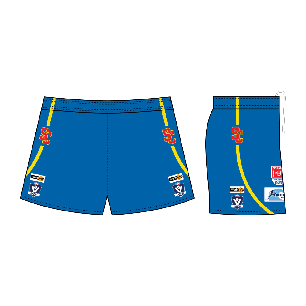 Surf Coast Suns Senior/Colts Football Playing Shorts - Clash - Image 2