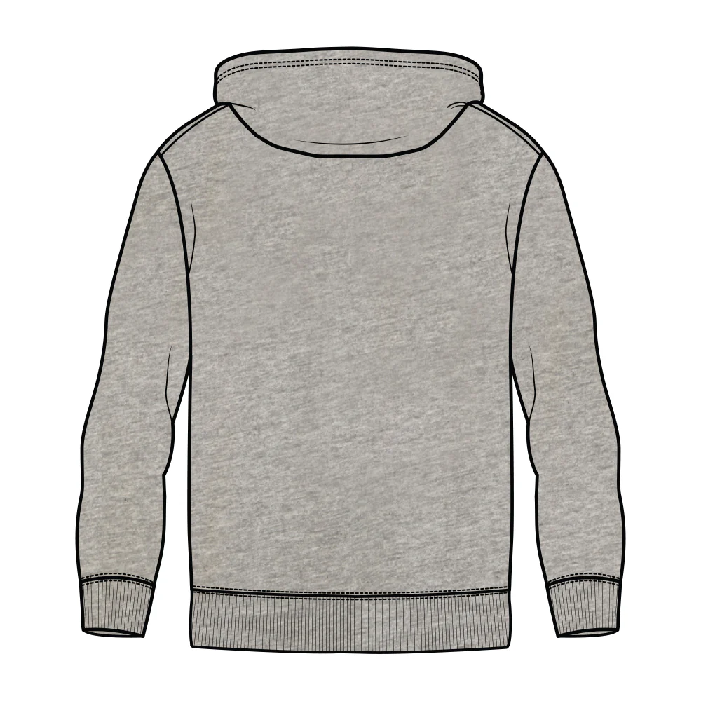Wallan FNC Fleece Hoodie - Grey Marle - Image 2